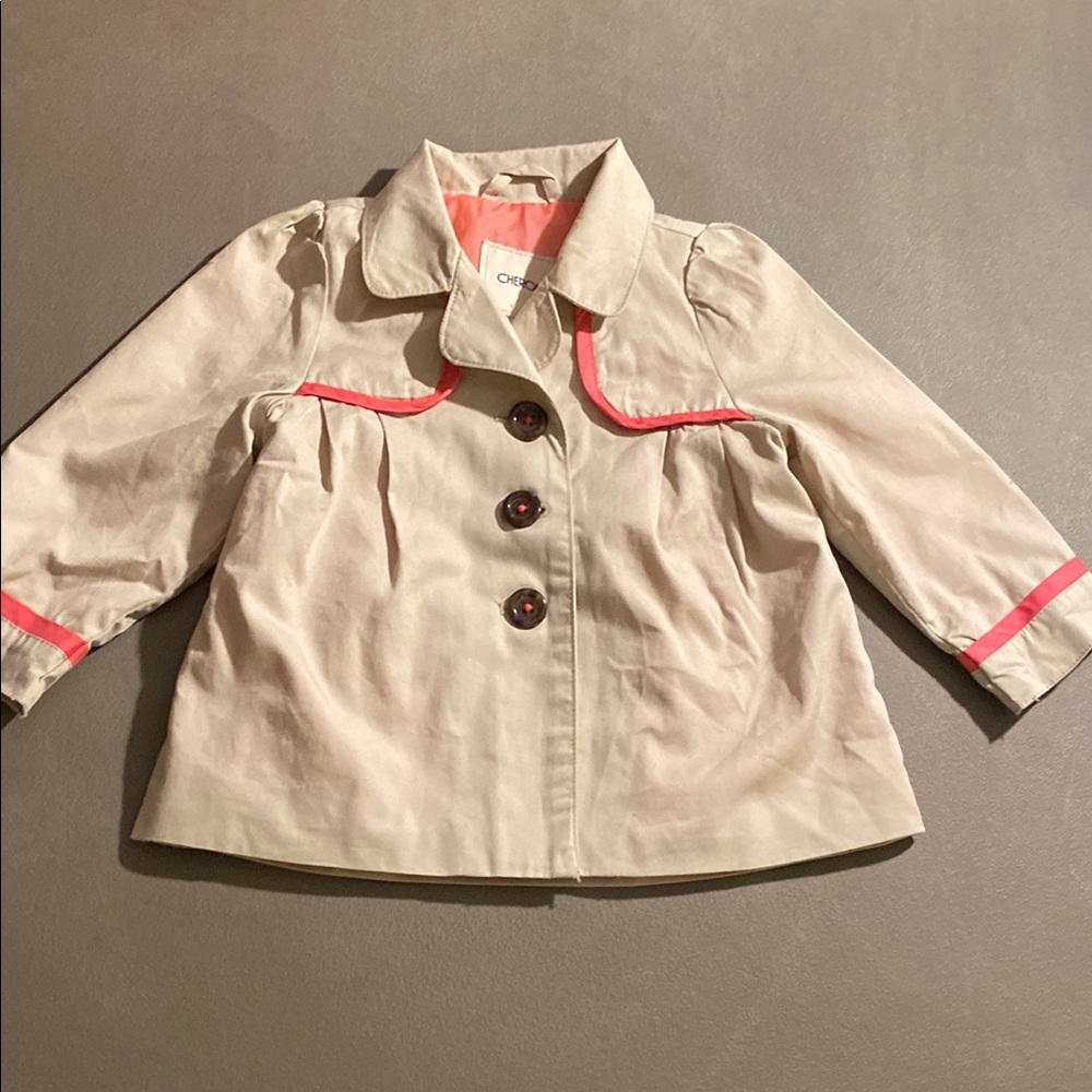 chic Kids Beige and Pink Jacket
